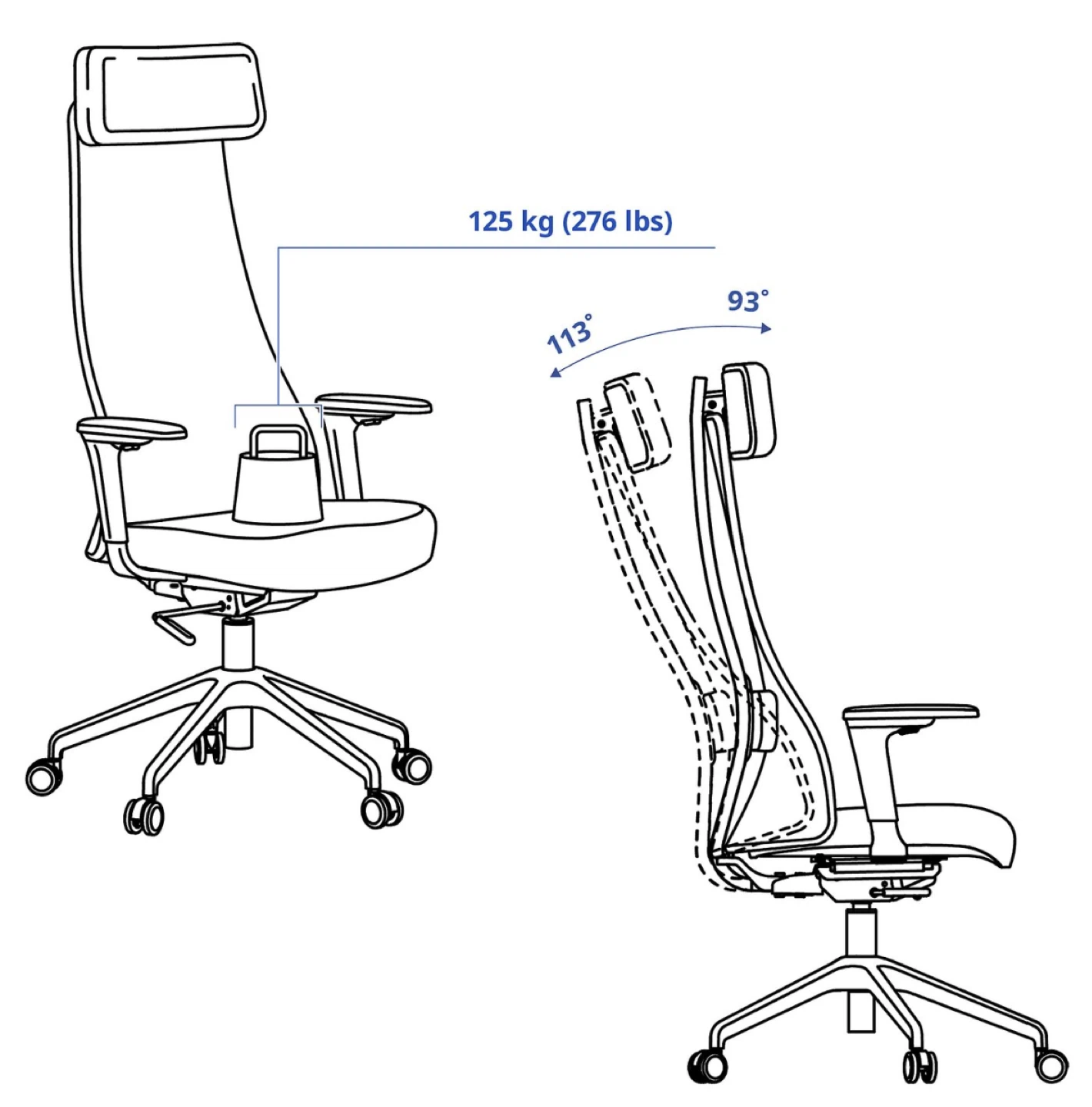 IKEA JARVFJALLET Office Chair - photo 3