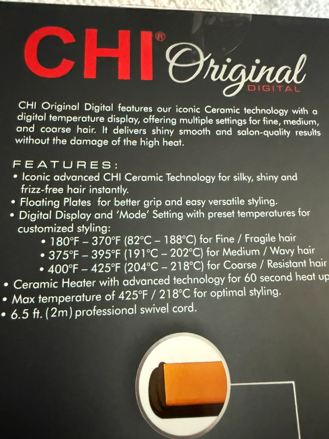 CHI Original Digital Ceramic Hair Styling Iron - photo 4