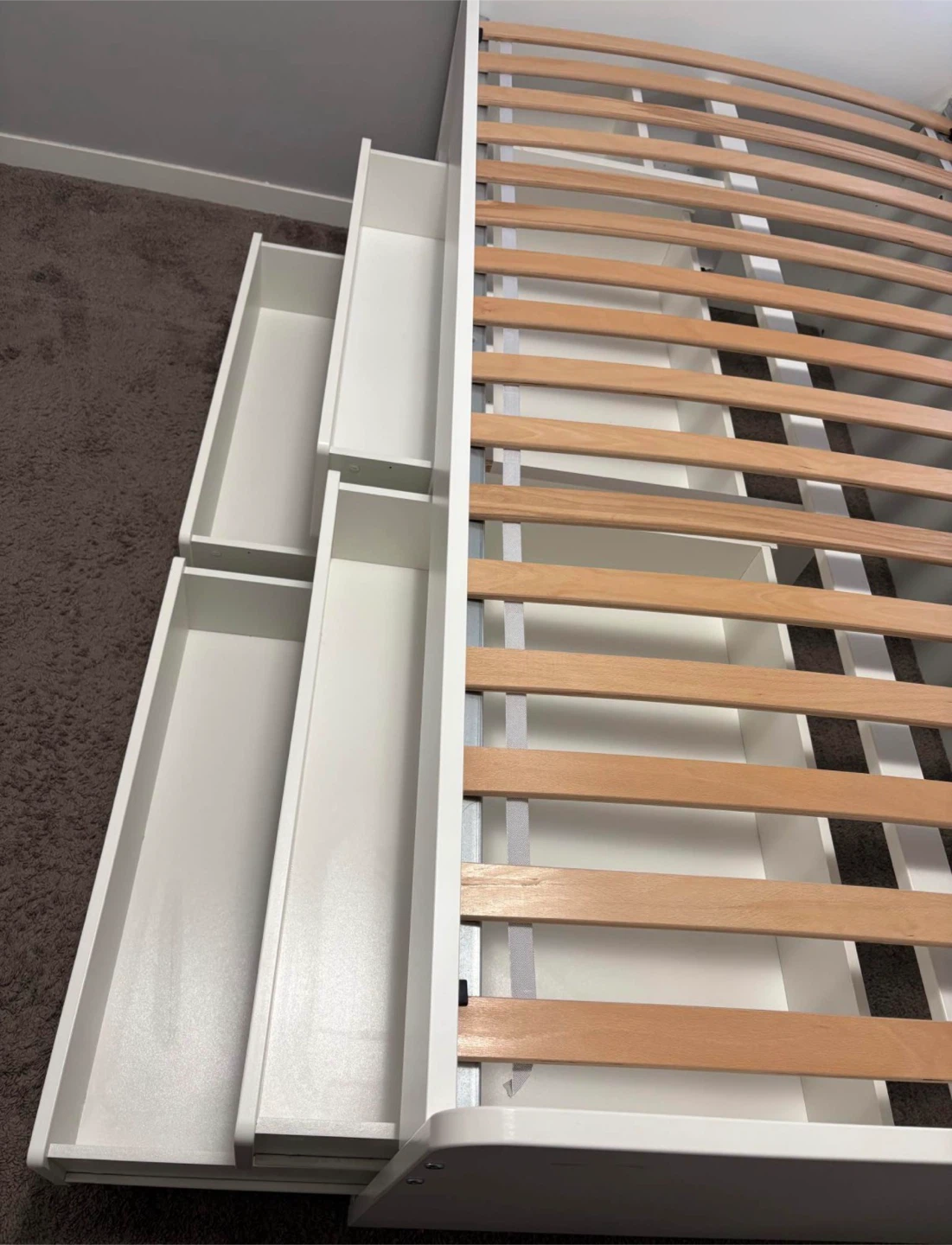 IKEA Twin bed with 4 storage drawers - photo 3