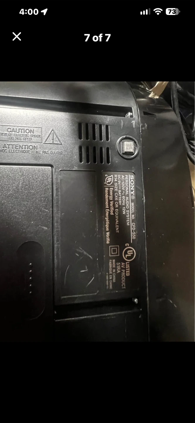 Sony CFD-S50 CD Radio Cassette-Corder - photo 5