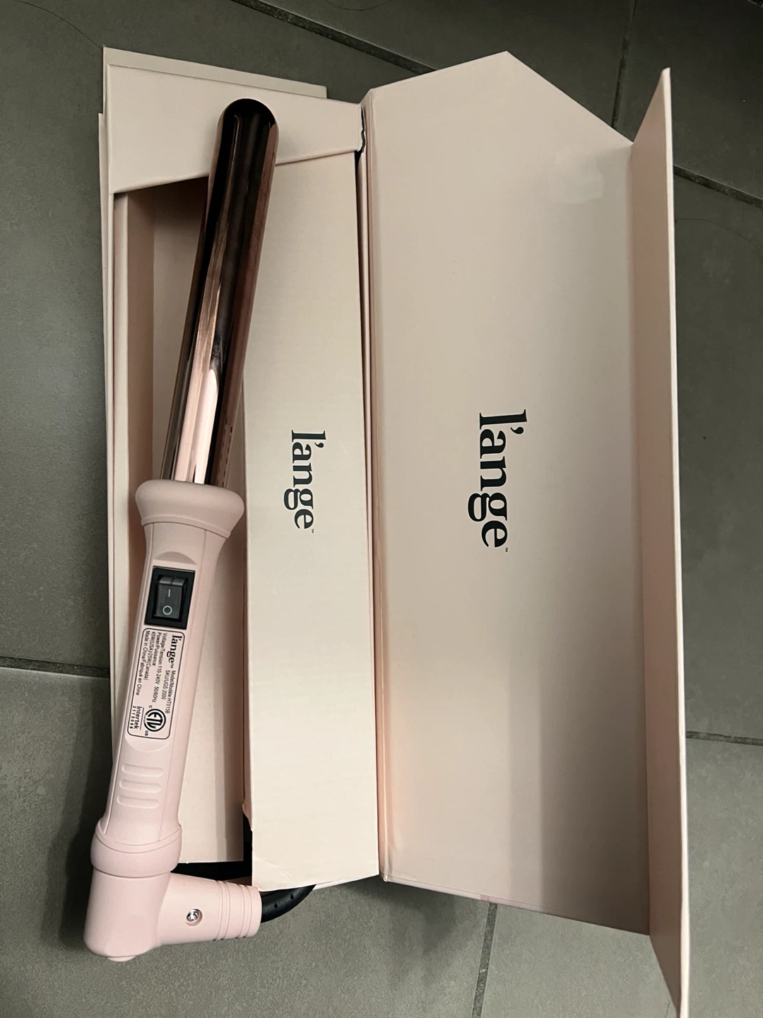 L'ange Ondulé 25mm Titanium Curling Wand - Blush - photo 2
