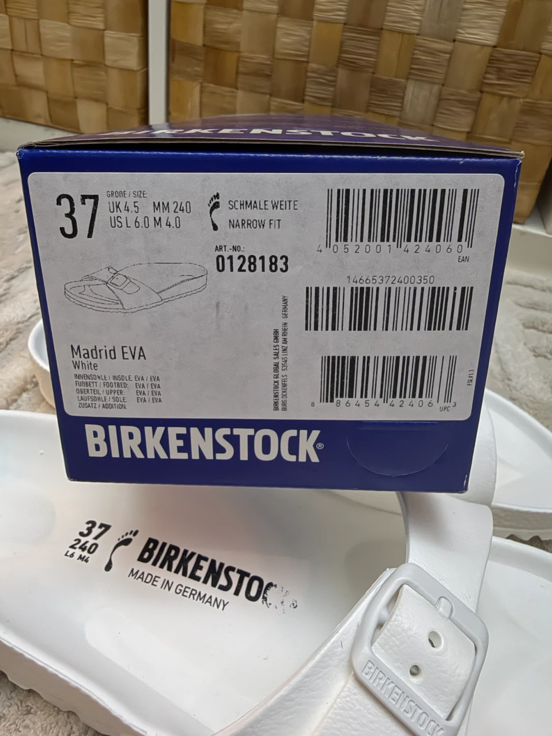 Birkenstock Madrid EVA Sandals White Size: US 6 - photo 4