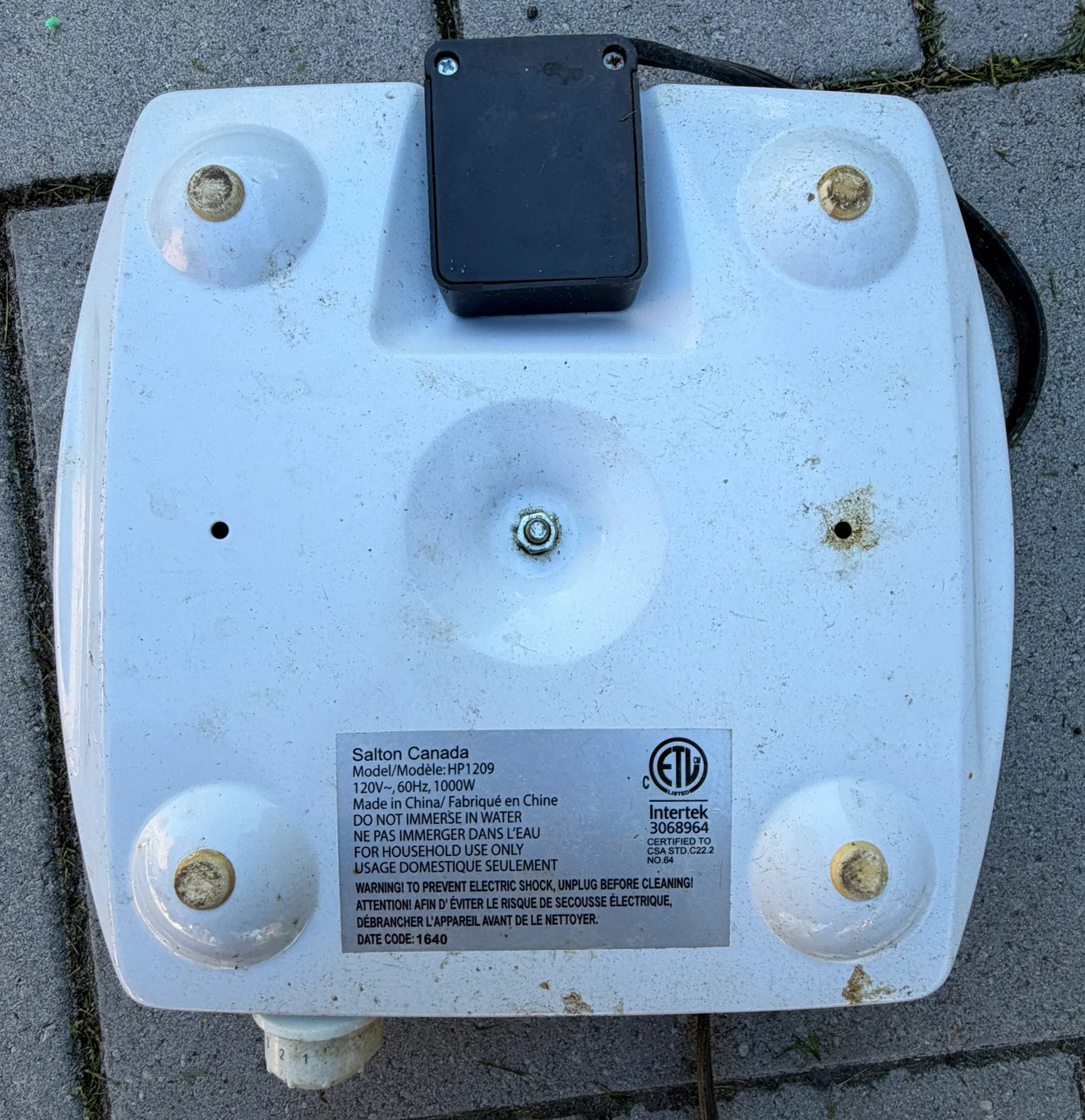 Salton Canada Single Burner HP1209 - photo 3