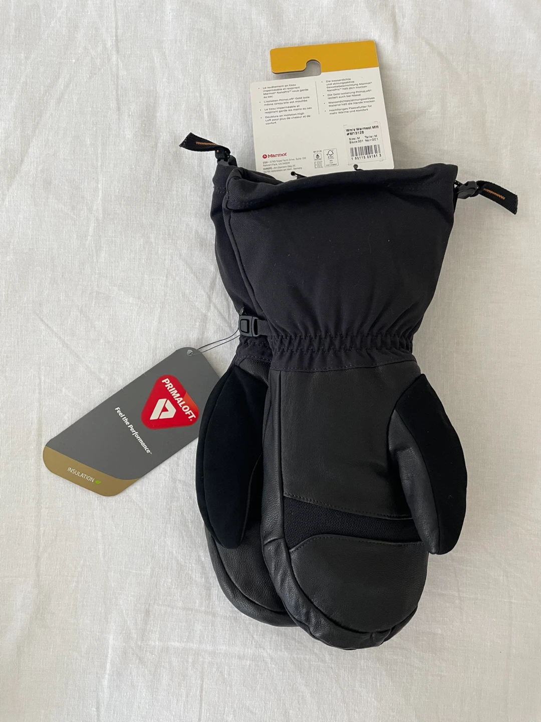 Marmot Wm's Warmest Mitts - Black - Size M - photo 2