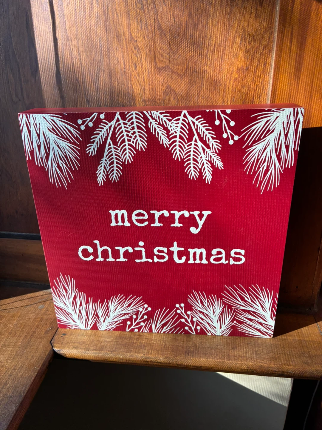 Merry Christmas Wooden table decor art sign Primitives by Kathy - photo 4