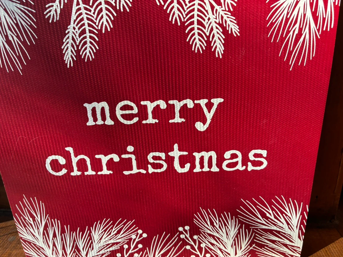Merry Christmas Wooden table decor art sign Primitives by Kathy - photo 5