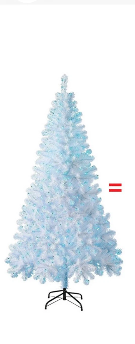 6.5 Foot Pre-lit White Artificial Christmas Tree