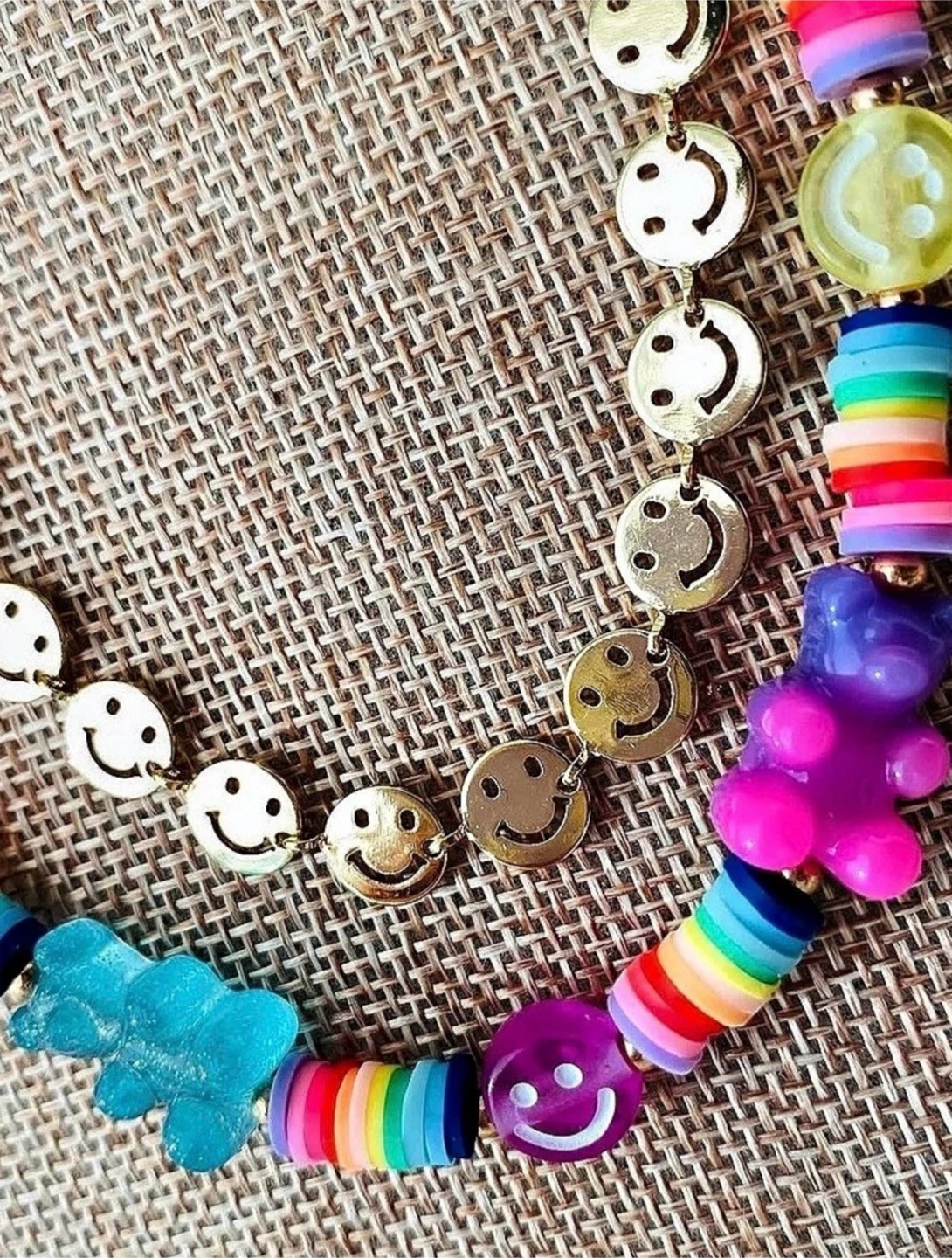 Handmade Gummy Bear Necklace (smiley necklace not included) - photo 2
