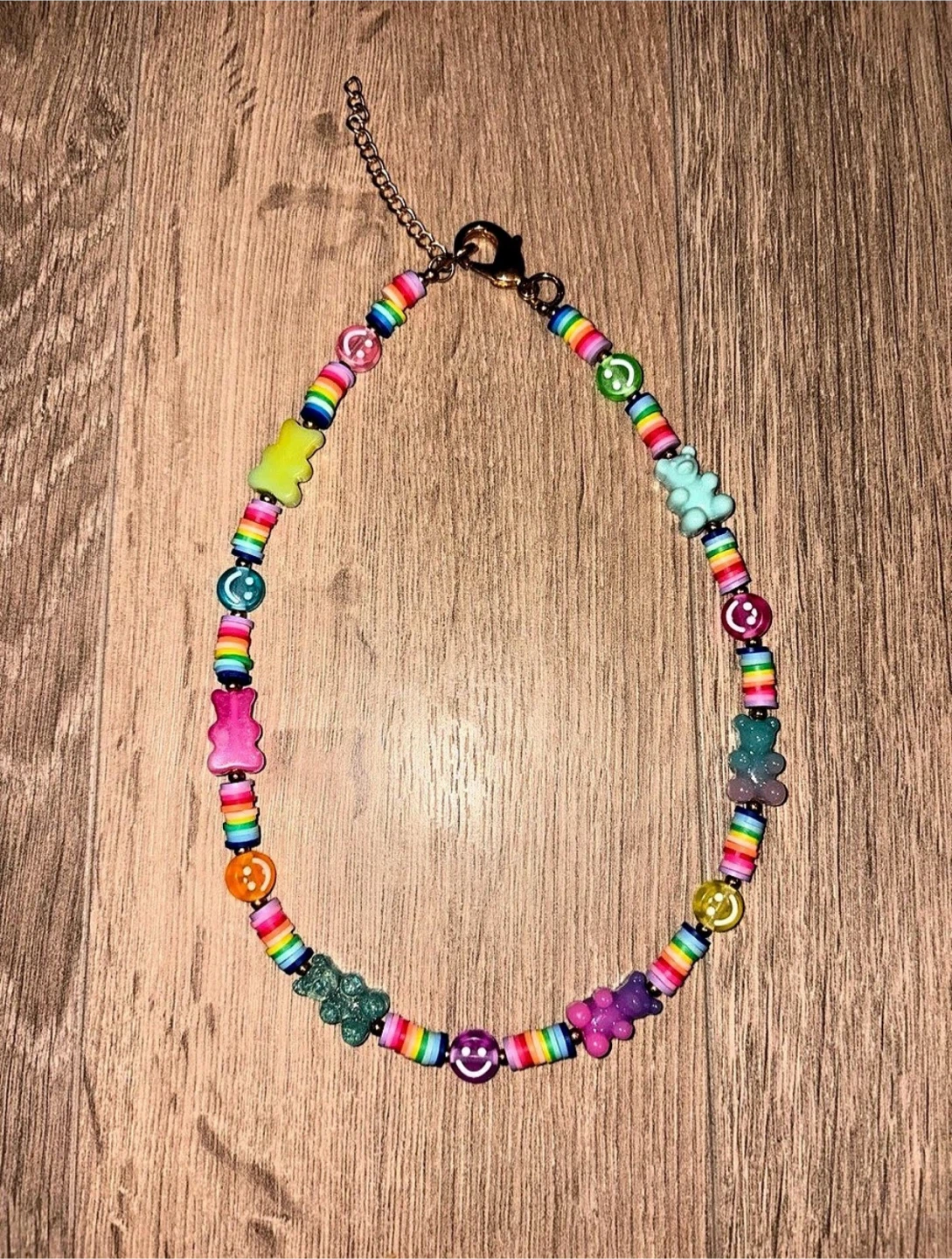 Handmade Gummy Bear Necklace (smiley necklace not included) - photo 3