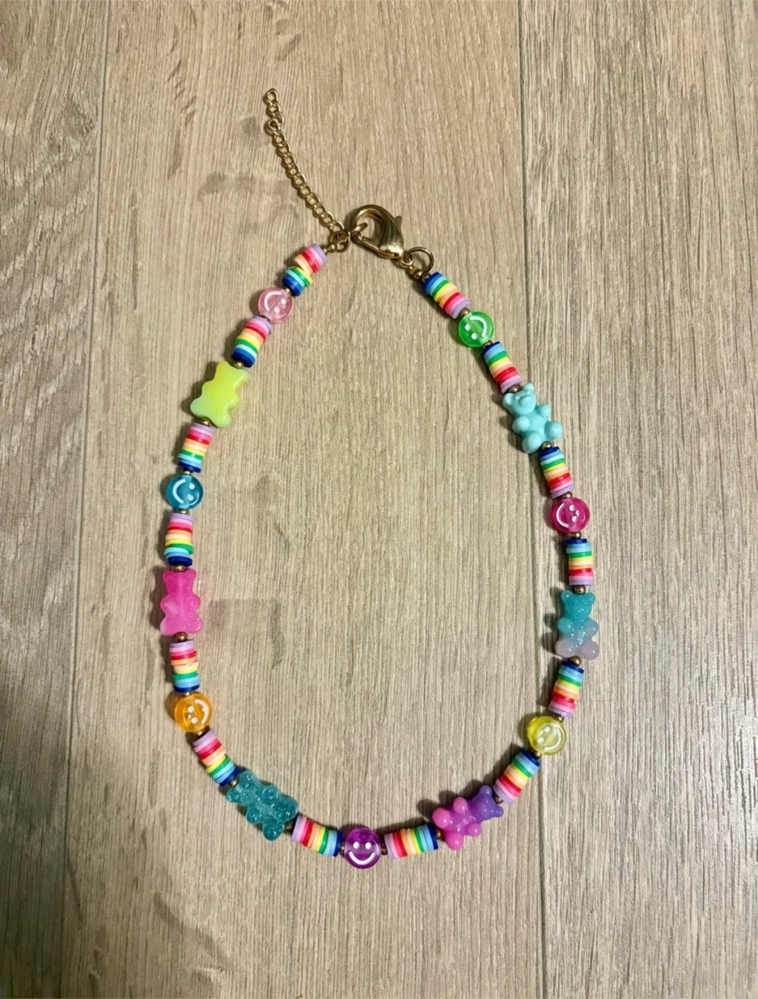 Handmade Gummy Bear Necklace (smiley necklace not included) - photo 4