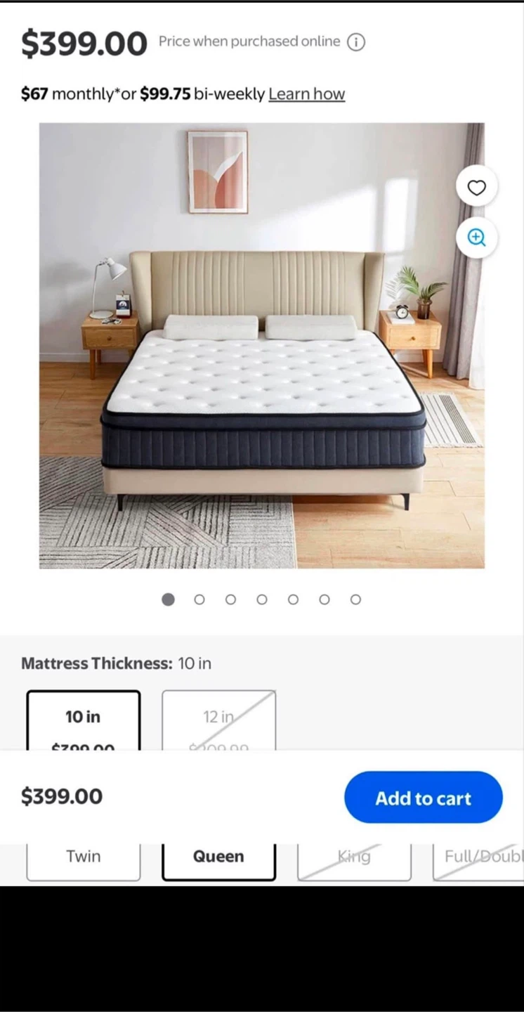 New Queen Size 10-inch Mattress
