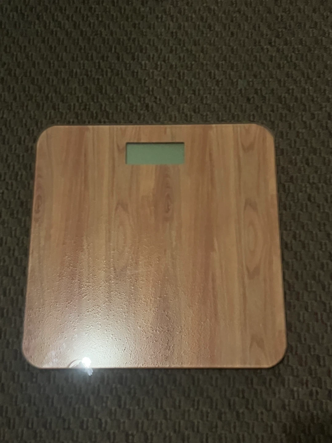 Digital Bathroom Scale with Wood Grain Finish