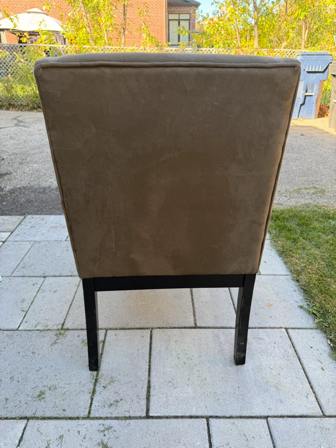 Brown Upholstered Accent Chair - photo 3