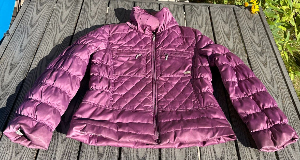 Geox Purple Quilted Jacket