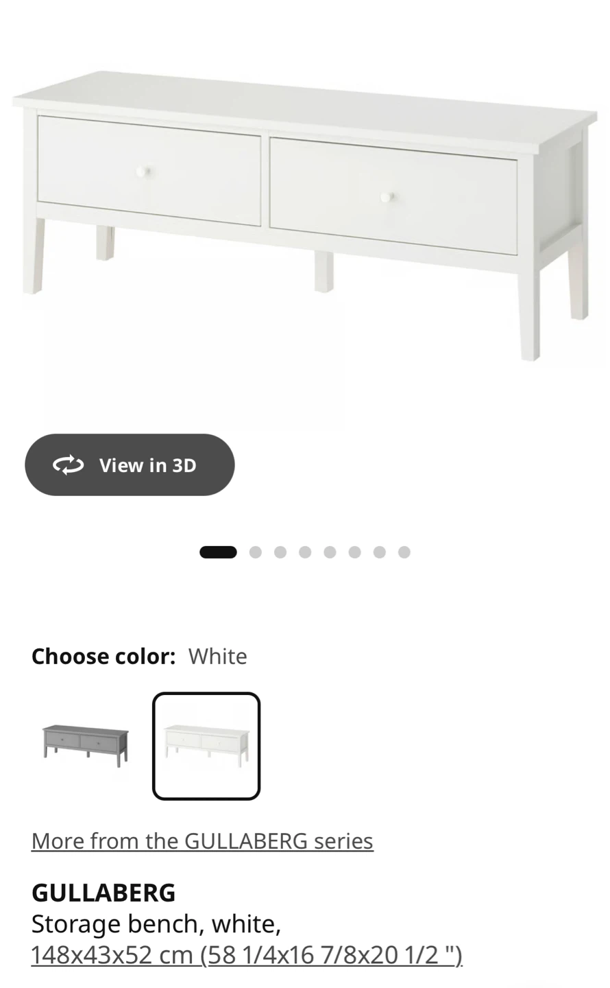 IKEA GULLABERG Storage Bench - photo 3