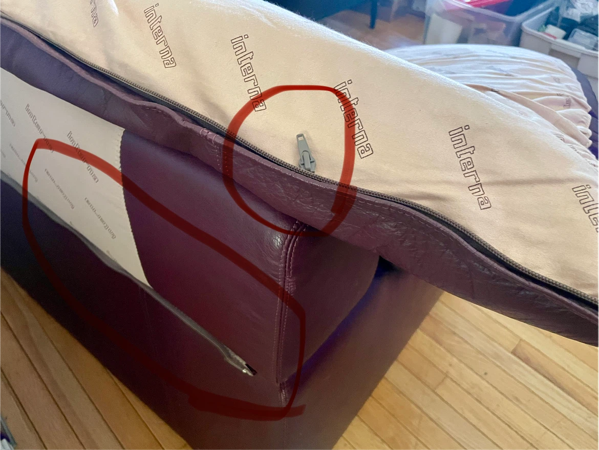 Free leather couch - photo 2