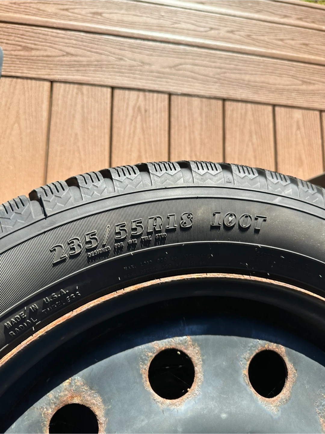 Goodyear WinterCommand Tires 235/55R18 Set - photo 3