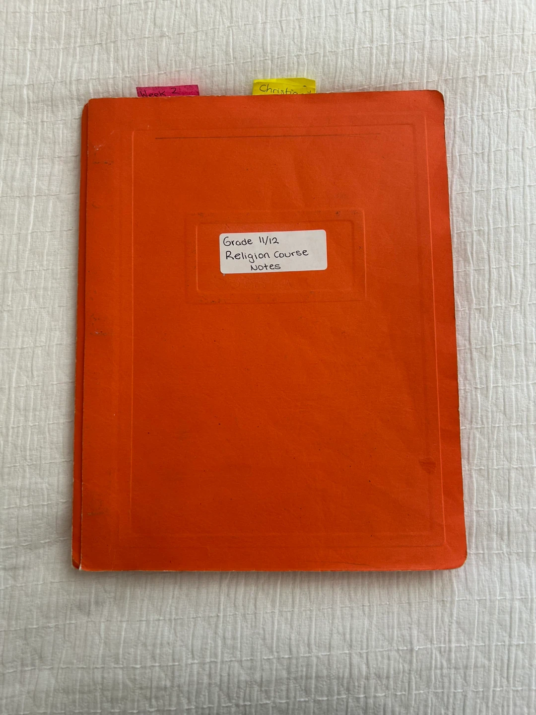 High School Grade 11/12 Religion Course Notes Binder