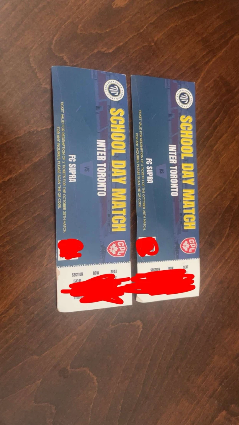 2 Inter Toronto vs FC Supra Tickets