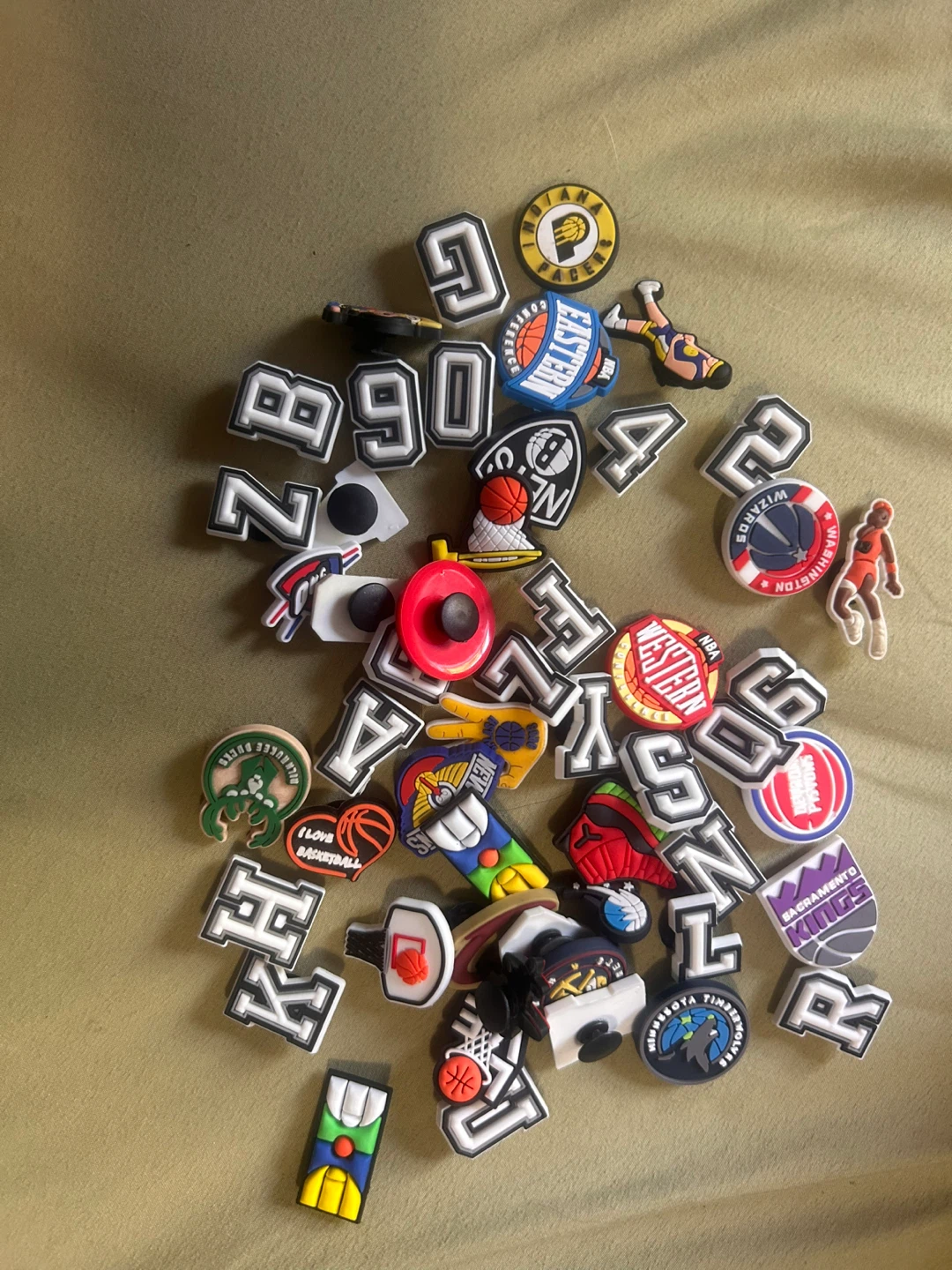 NBA Basketball Crocs Charms Set