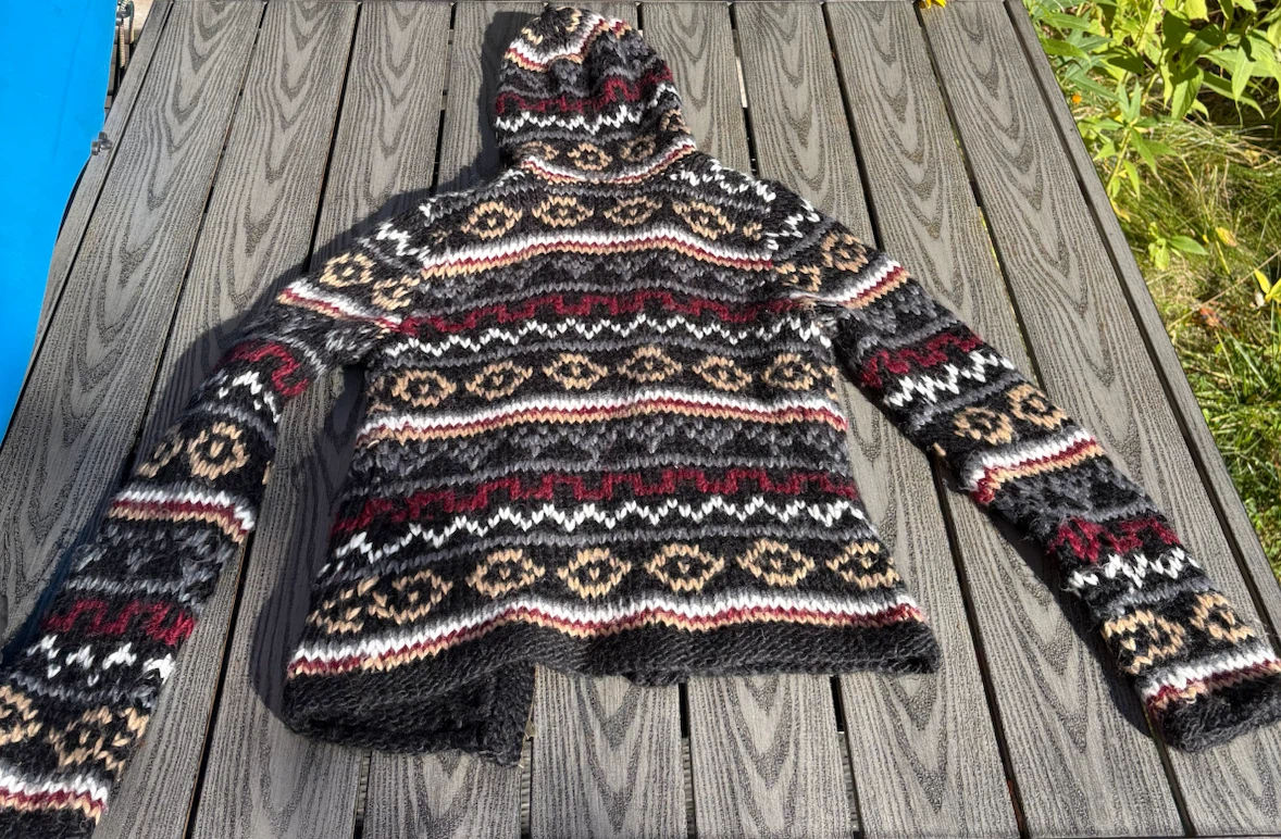 ONLY Fair Isle Knit Zip-Up Hoodie - photo 2