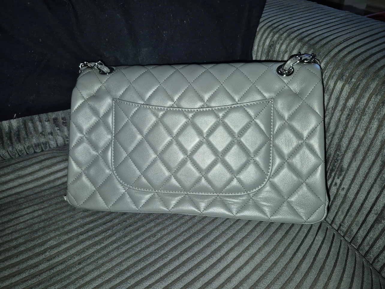 Cc Classic Flap Bag in Grey - photo 2