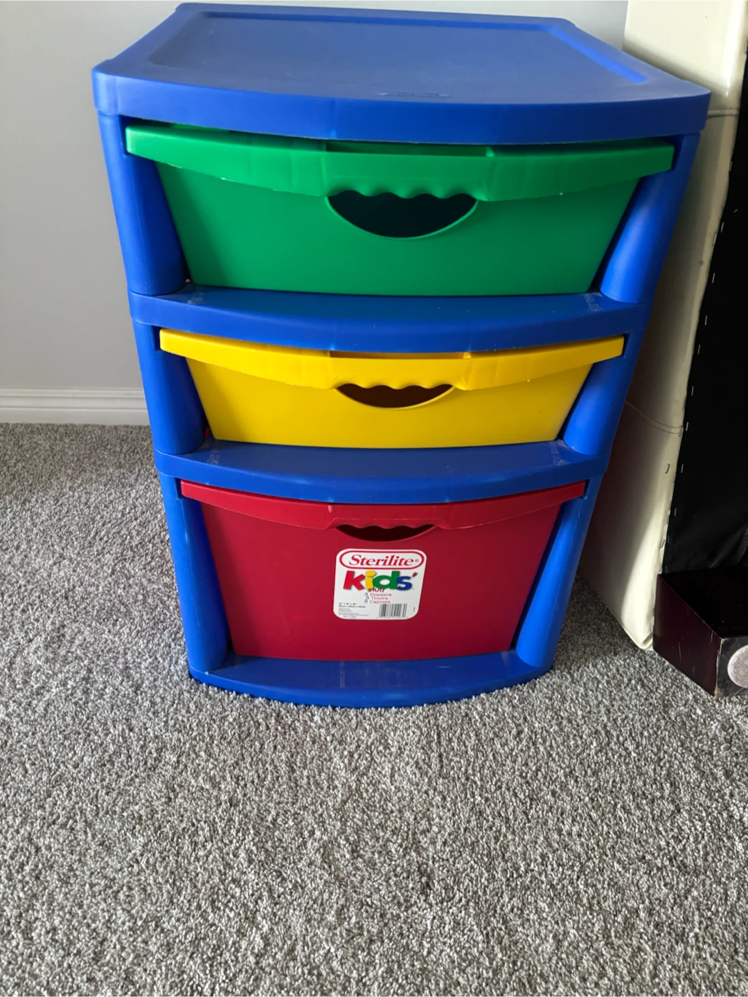 Sterilite Kids 3-Drawer Storage Cart