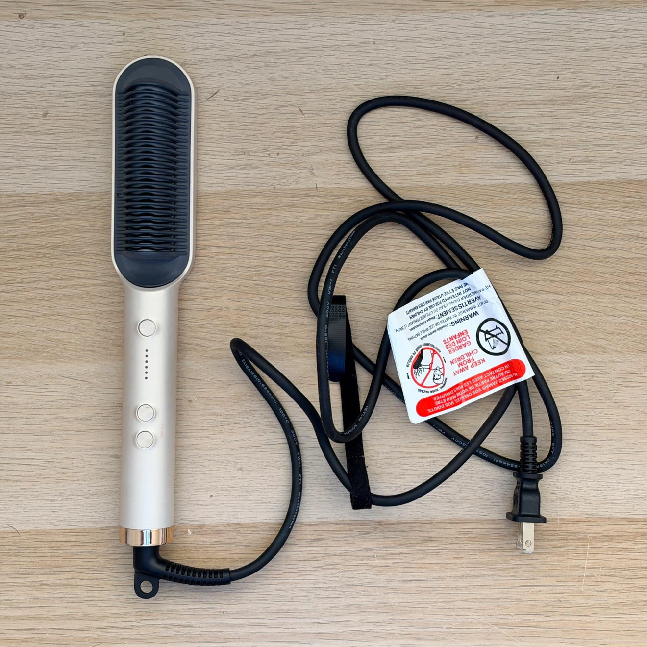 TYMO Hair Straightener Brush, Flat Iron & Comb 2 in 1