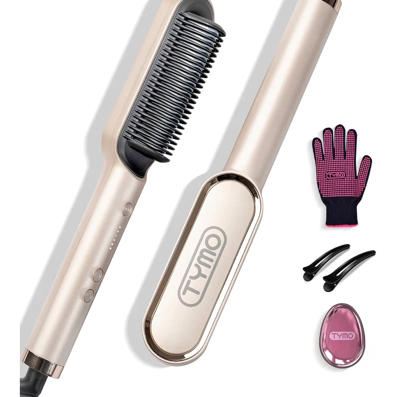 TYMO Hair Straightener Brush, Flat Iron & Comb 2 in 1 - photo 4