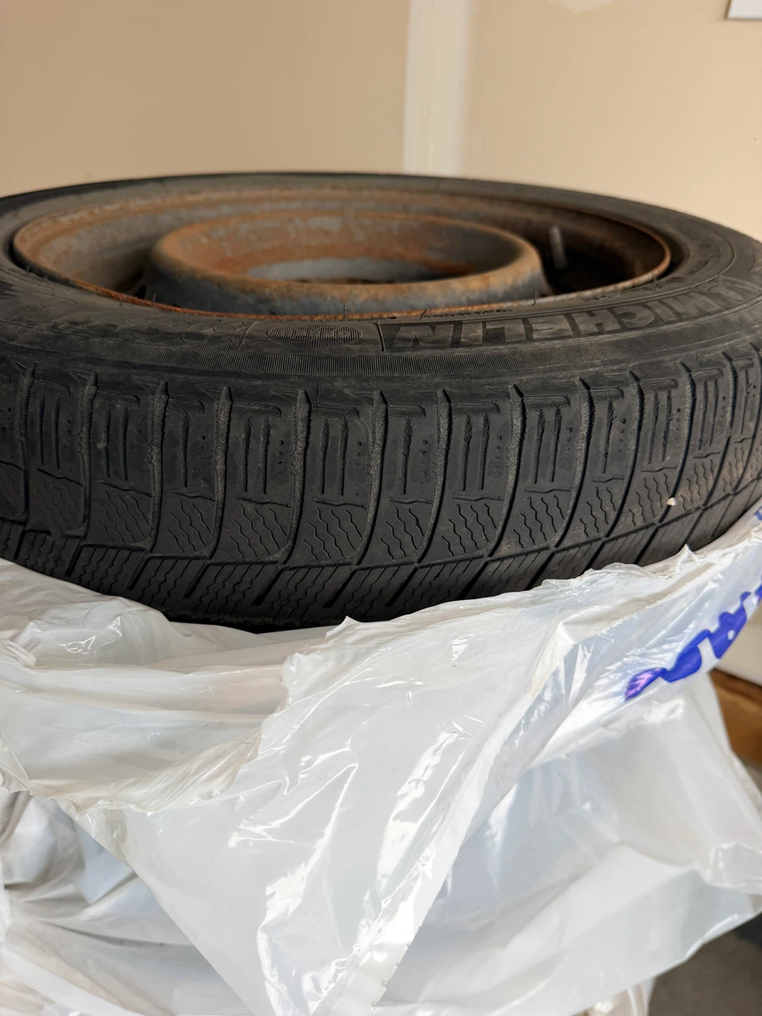 Michelin 215/55R16 Tire on Steel Rim - photo 3