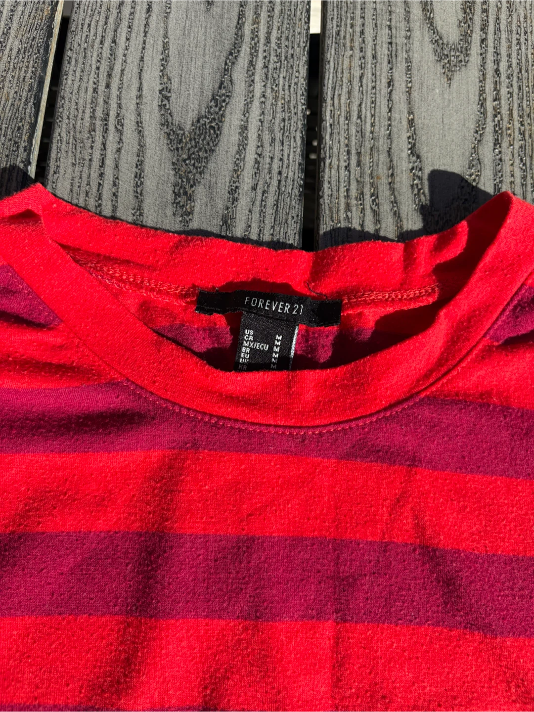Forever 21 Striped Long Sleeve Crop Top - photo 2