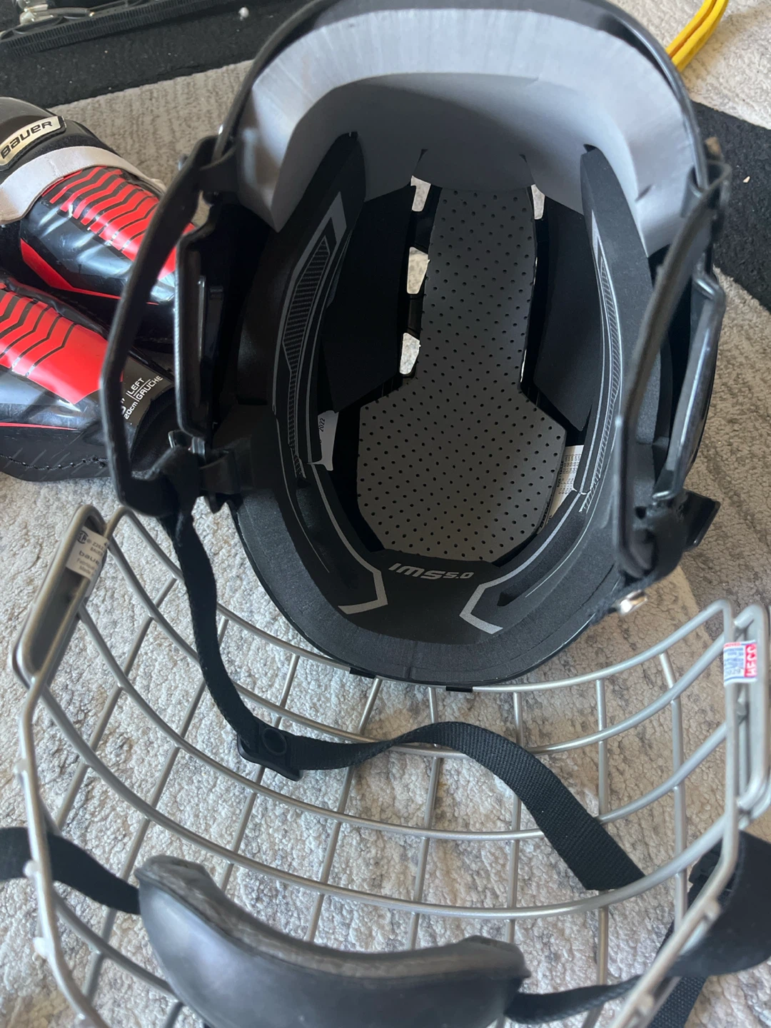 Kit Bauer IMS 5.0 Hockey Helmet with Cage, Small - photo 4