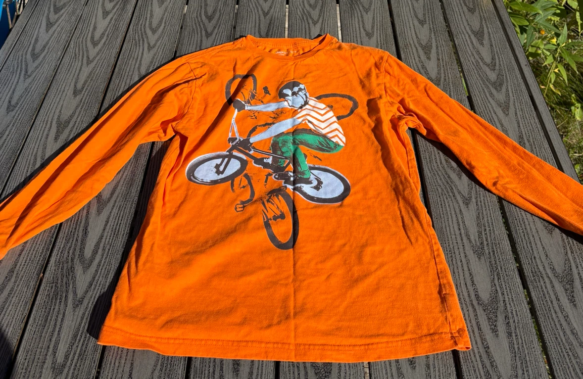 GapKids Orange Long Sleeve Shirt