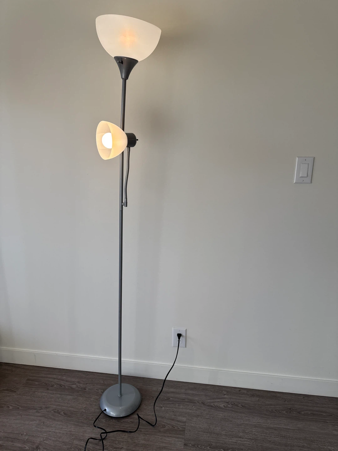 Floor lamp with reading light