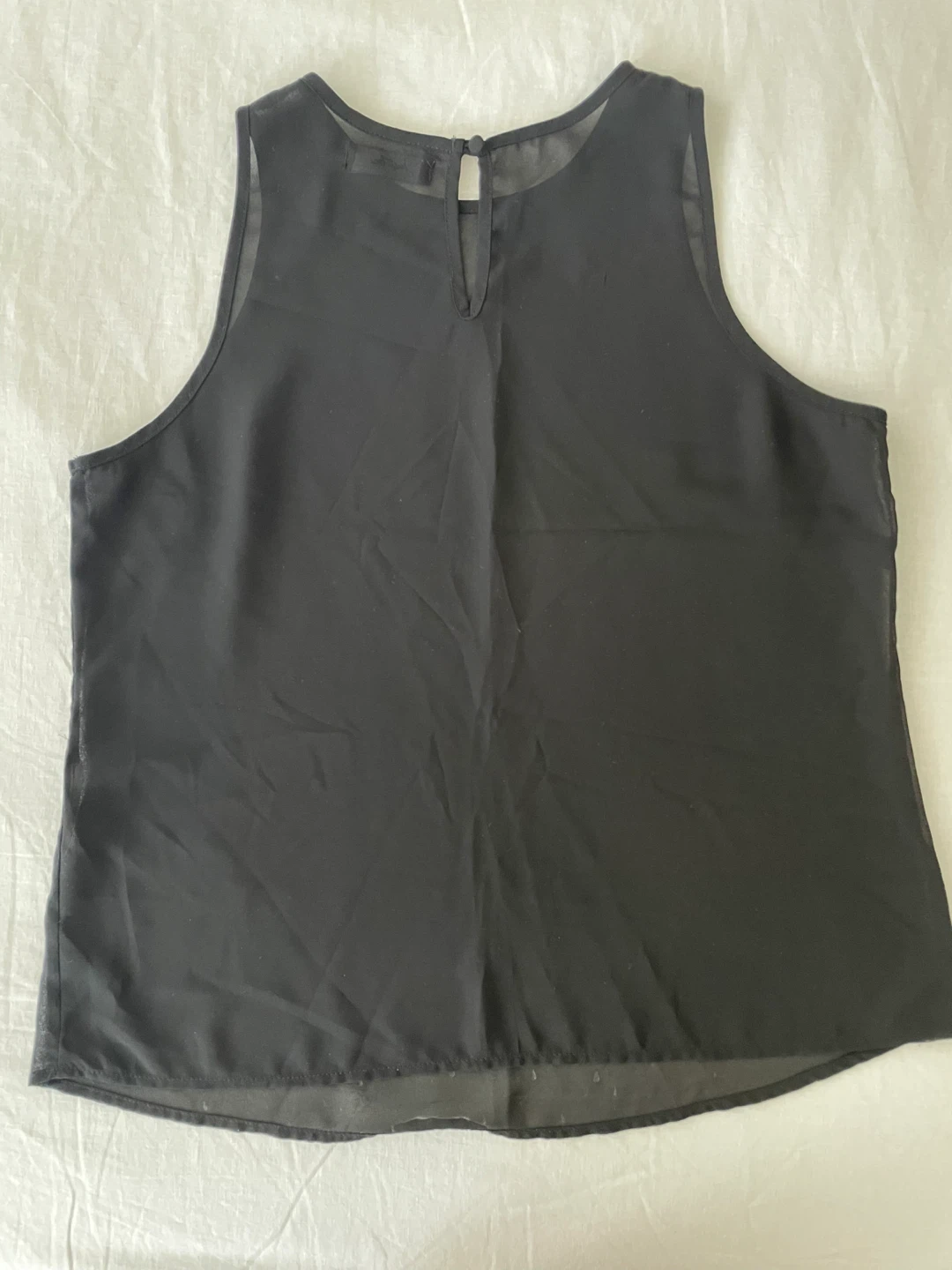 Black Studded Sleeveless Blouse - photo 4