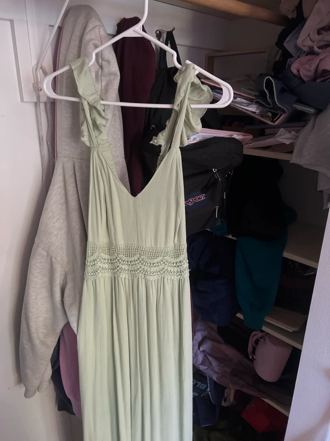 Sage Green Sleeveless Maxi Dress