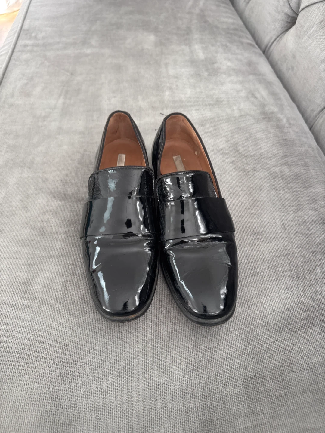 H&M Black Patent Loafers