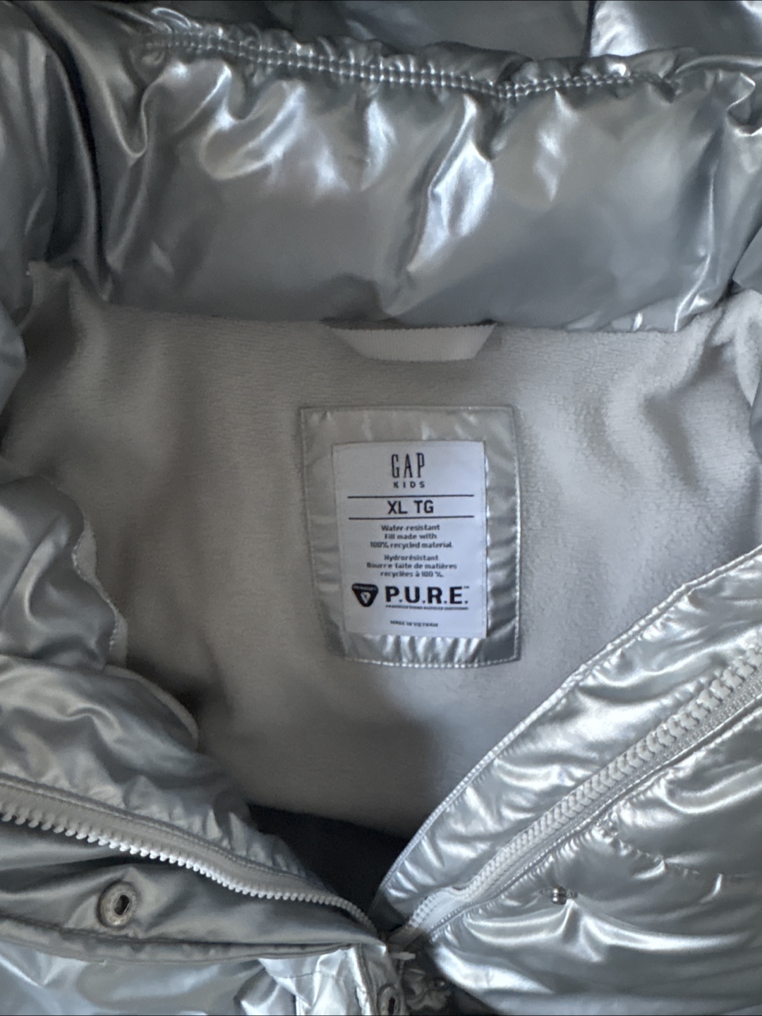 Gap Kids Silver Puffer Jacket - photo 2
