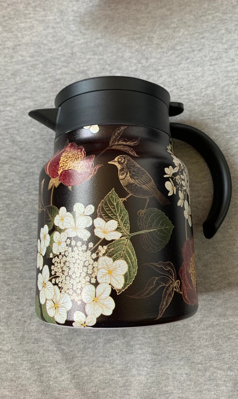 Floral/Bird Motif 1L Coffee/Tea Pot (2 Available)