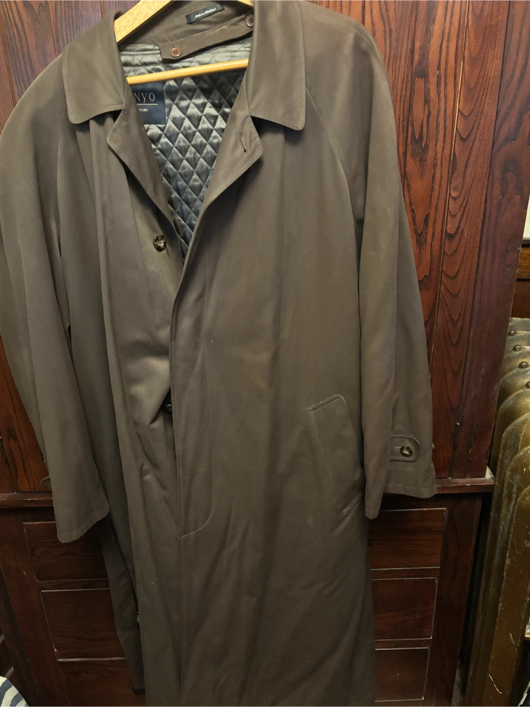 Sanyo X-Large New York Brown Trench Coat