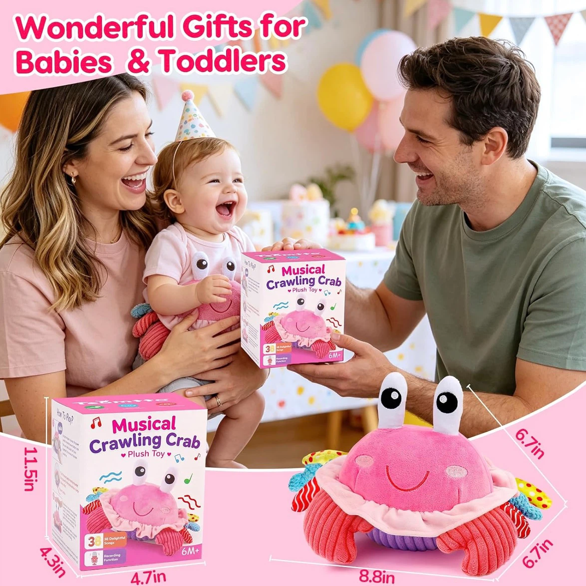 Brand New Musical Crawling Crab Toy - photo 3