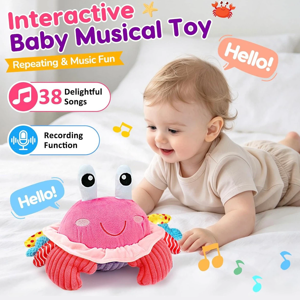 Brand New Musical Crawling Crab Toy - photo 4