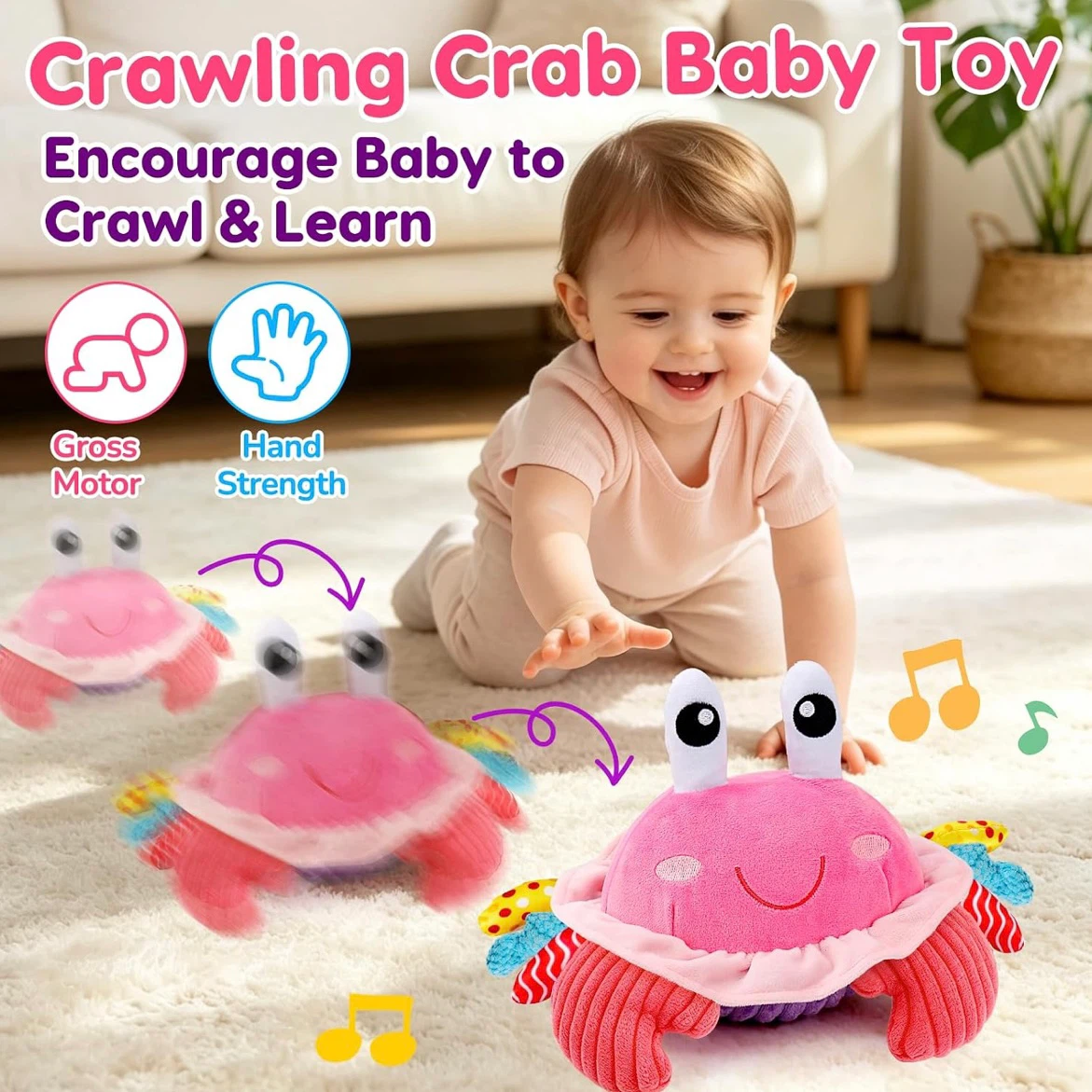 Brand New Musical Crawling Crab Toy - photo 5