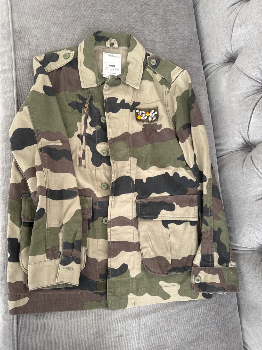 Bershka Camo Jacket - Size Small