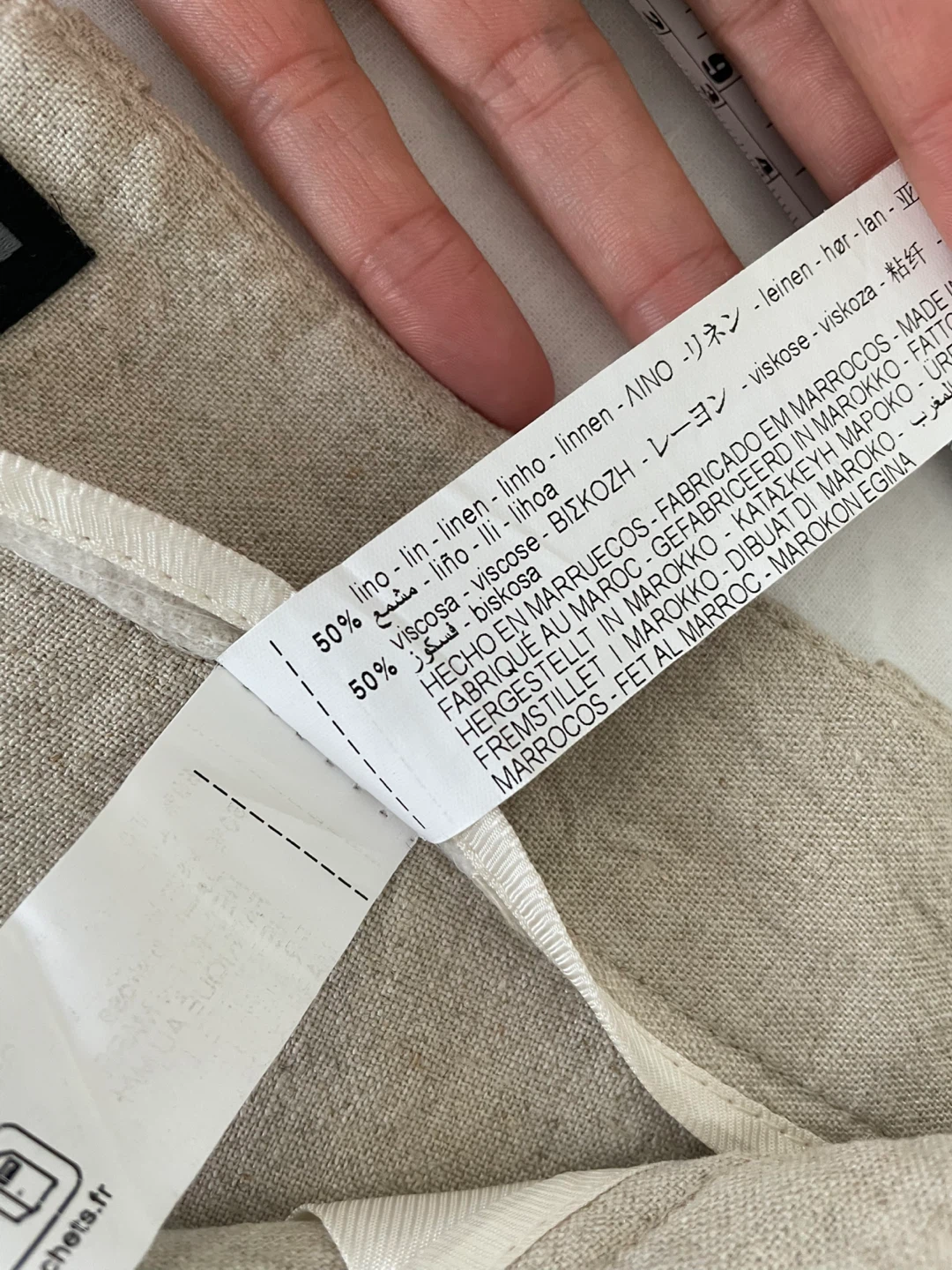 Zara Linen Blend Shorts Beige - photo 3
