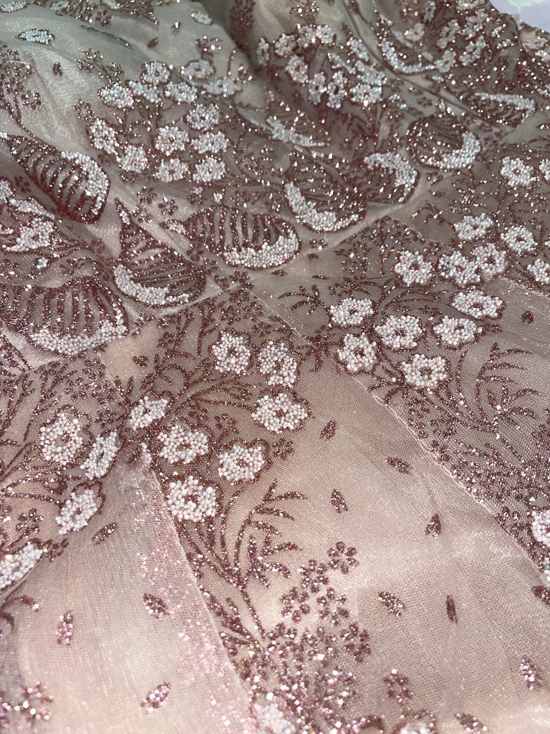 light pink/rose gold Anarkali Evening gown - photo 2