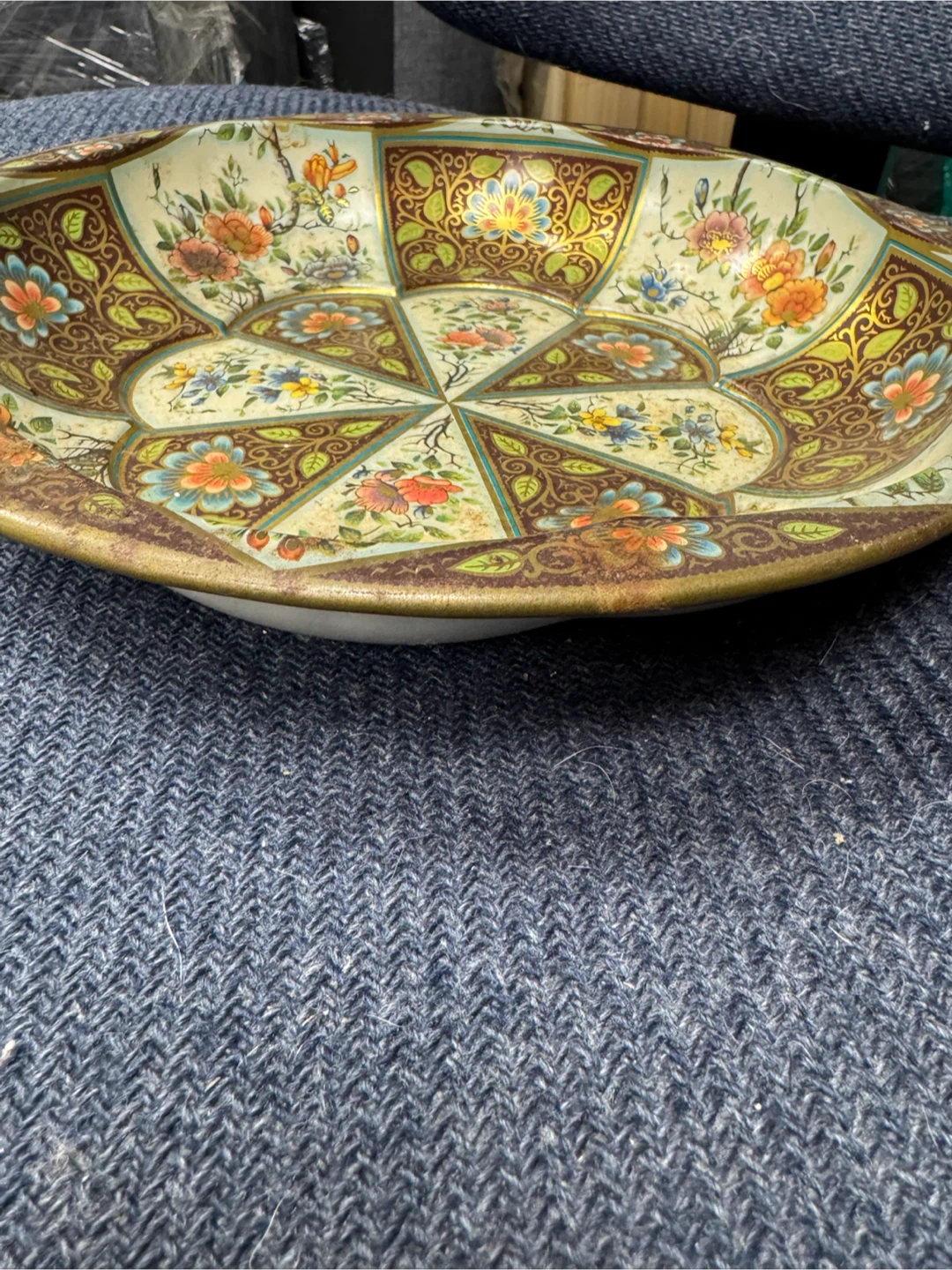 Vintage Daher Decorated Ware Floral Tin Bowl - photo 2