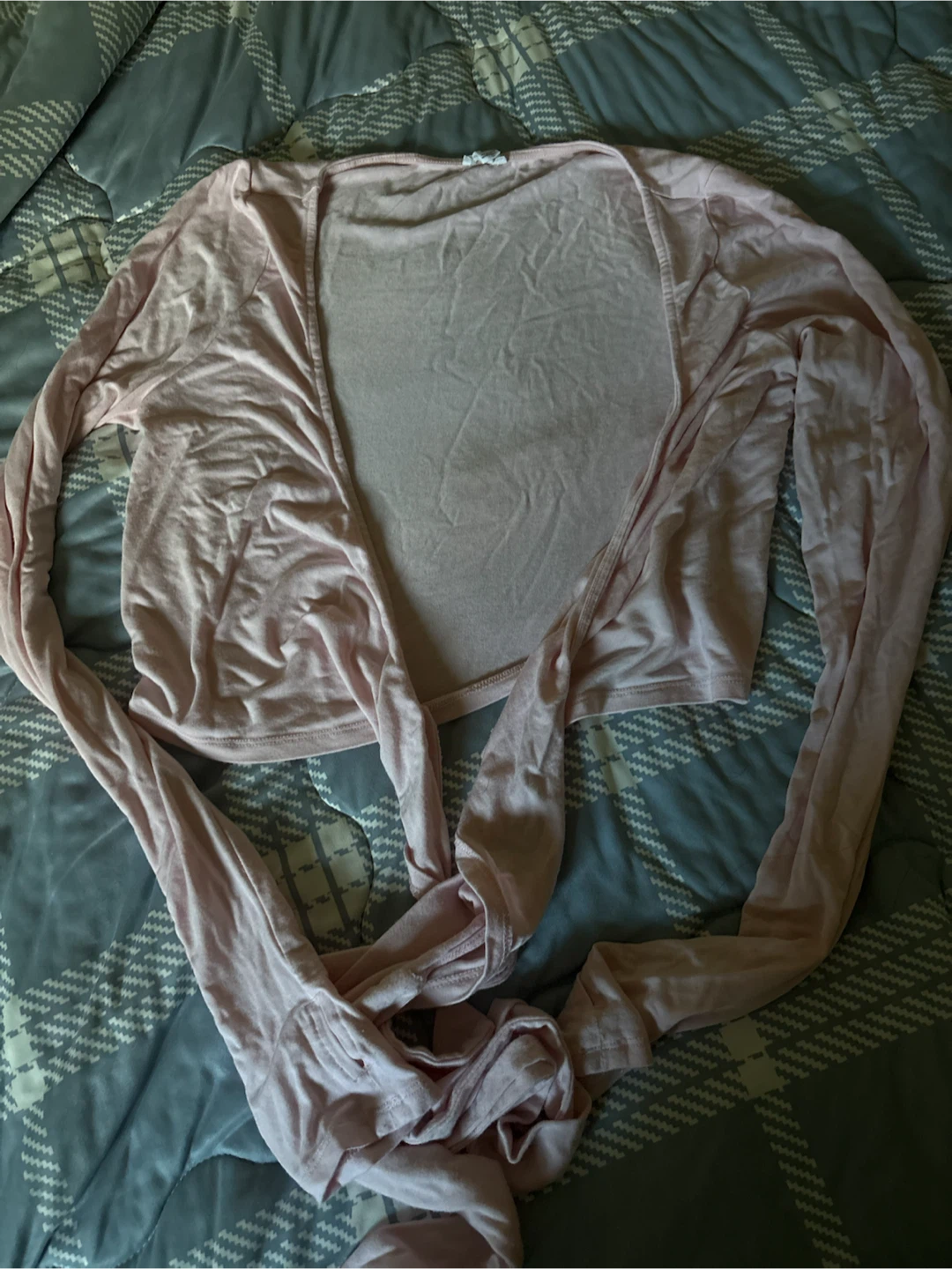 Garage Pink Long-Sleeve Wrap Top - photo 2