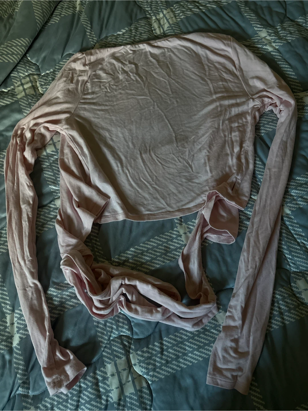 Garage Pink Long-Sleeve Wrap Top - photo 3