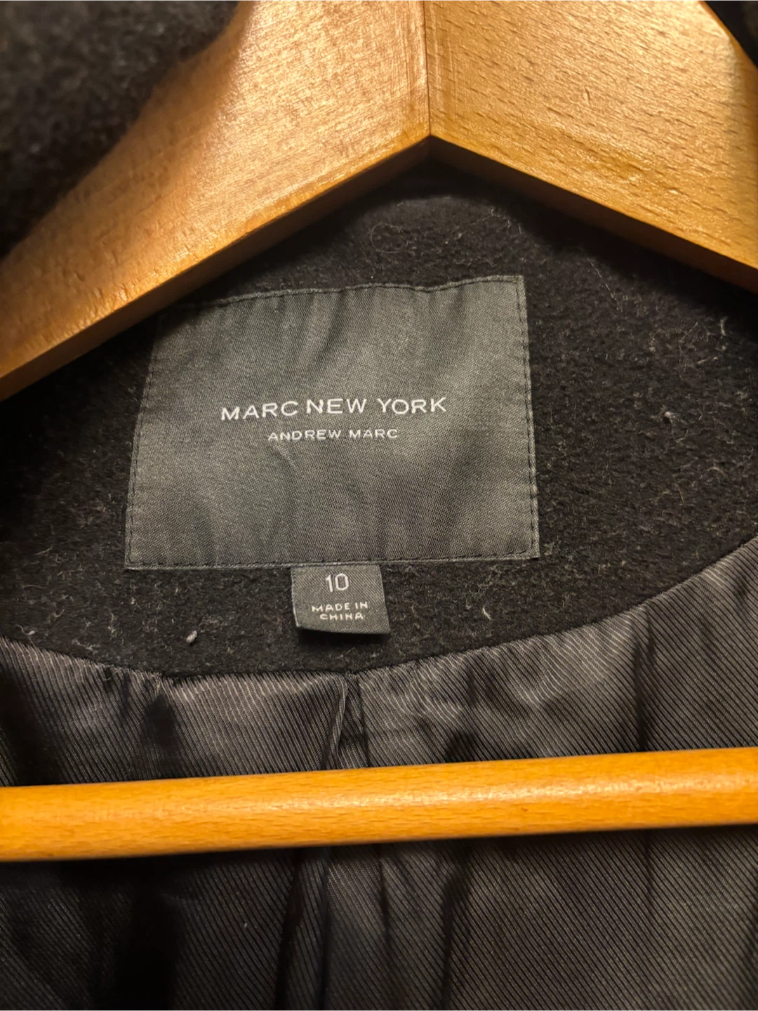 Size 10 women’s Marc New York Black Duffle Coat Size 10 - photo 3